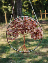 Load image into Gallery viewer, Cremation infused clay bead wire tree ring