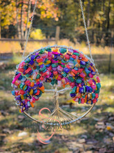 Load image into Gallery viewer, Cremation infused clay bead wire tree ring