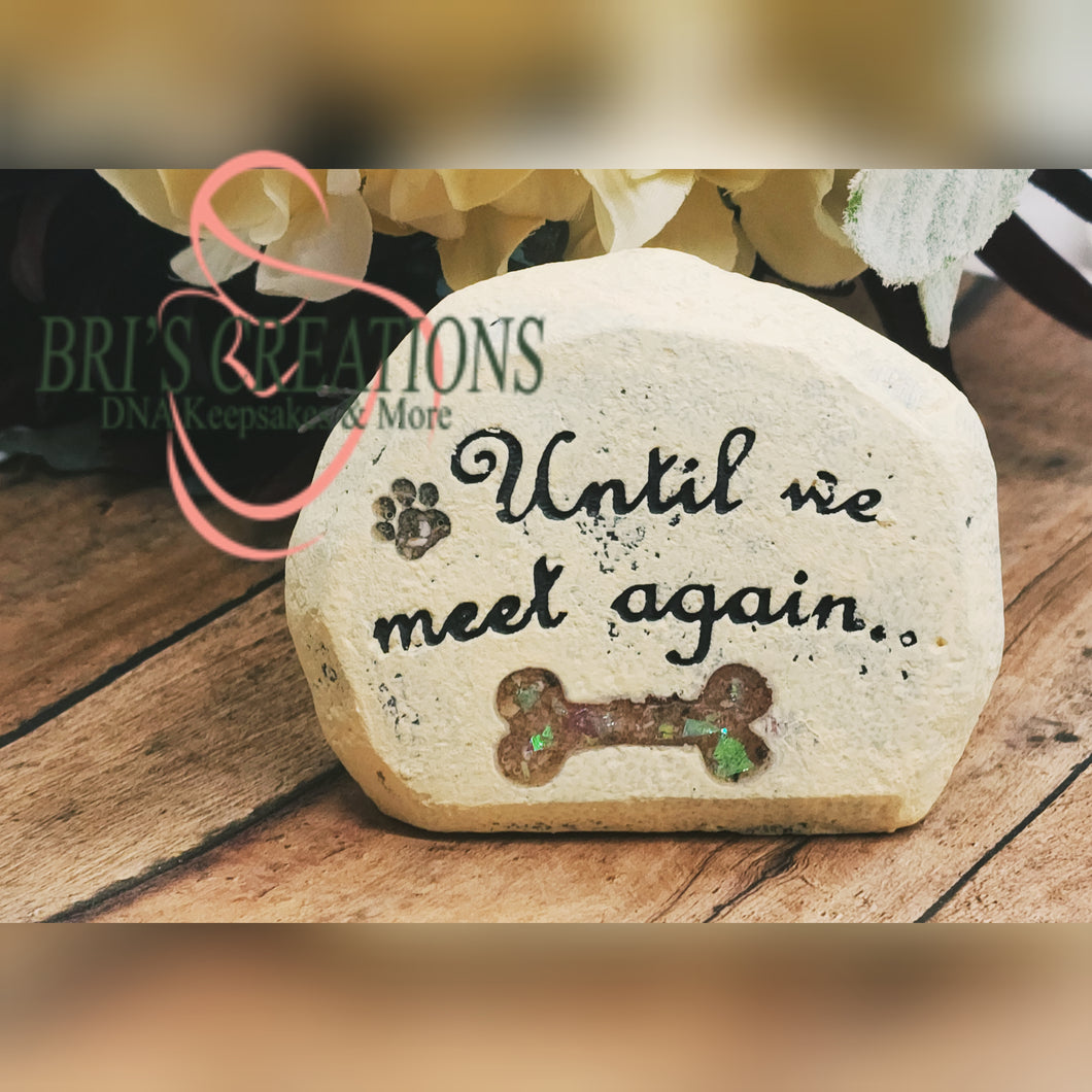 Pet loss keepsake stone