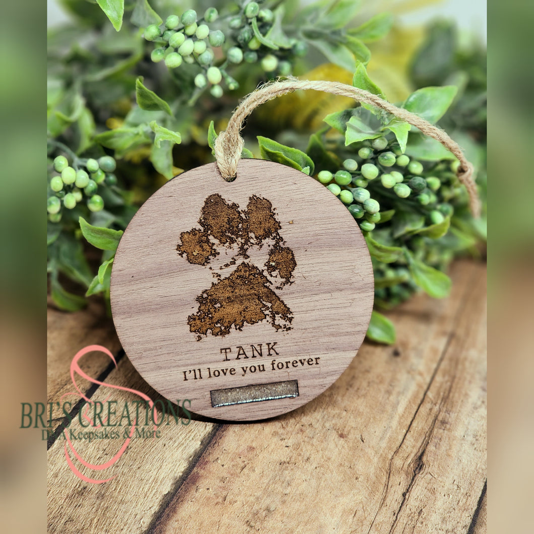 Pawprint ornament