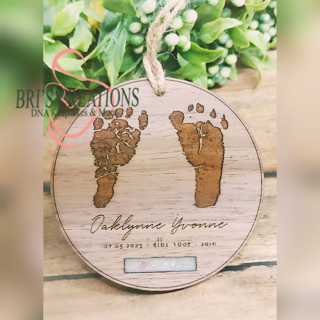 Footprint ornament