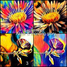 Load image into Gallery viewer, Birth flower memorial canvas
