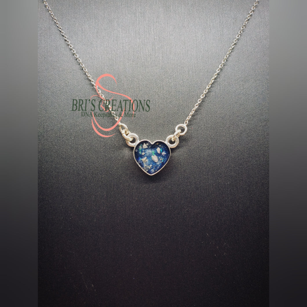 Sterling heart bezel